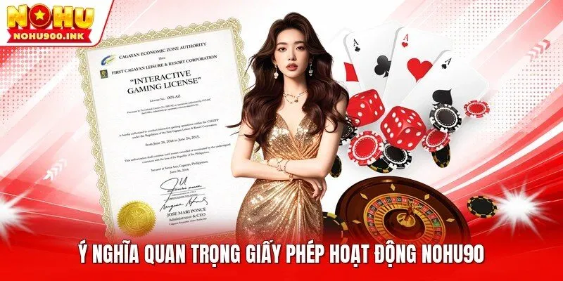 Ý nghĩa quan trọng giấy phép hoạt động NOHU90 